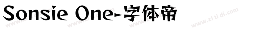 Sonsie One字体转换
